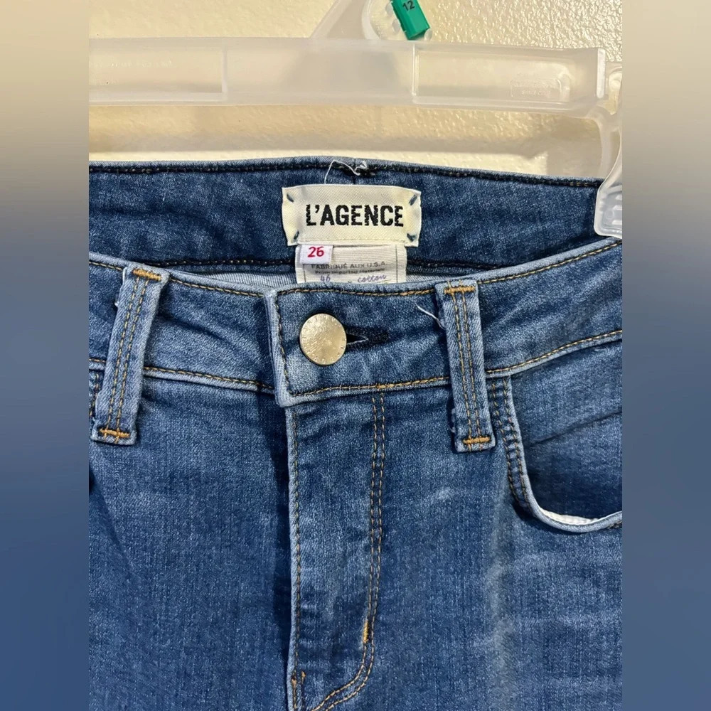 L’AGENCE Margot Jean Skinny High Rise Light Vintage Size 26 - Picture 11 of 15